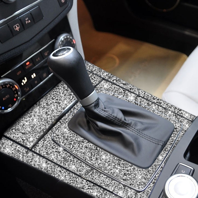 For Mercedes-Benz C-class W204 2007-2013 Car Gear Set Diamond Decorative Sticker, Left-hand Drive by buy2fix