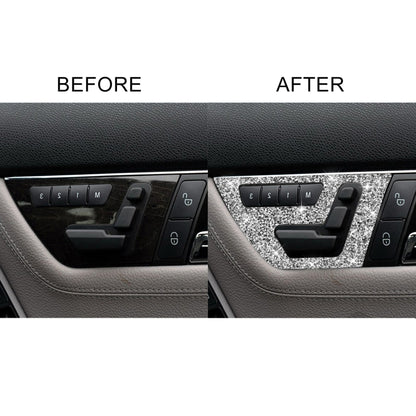 For Mercedes-Benz C-class W204 2007-2013 Car Seat Adjustment A Diamond Decorative Sticker, Right-hand Drive by buy2fix