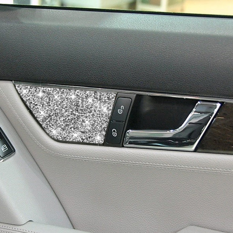 For Mercedes-Benz C-class W204 2007-2013 Car Seat Adjustment C Diamond Decorative Sticker, Left and Right Drive by buy2fix