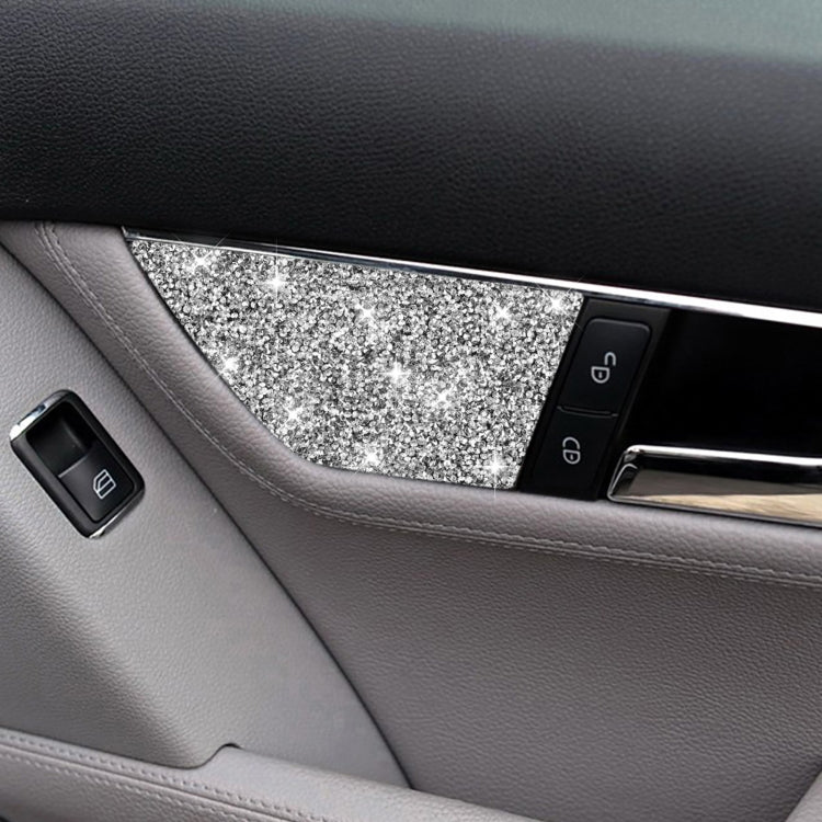 For Mercedes-Benz C-class W204 2007-2013 Car Seat Adjustment C Diamond Decorative Sticker, Left and Right Drive by buy2fix