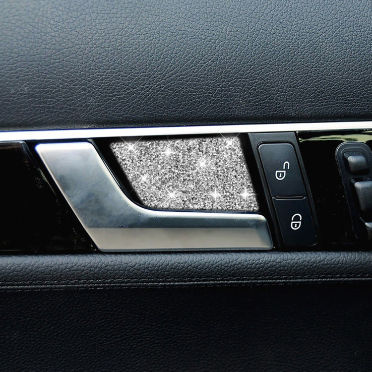 For Mercedes-Benz C-class W204 2007-2013 Car Inside Door Bowl Diamond Decorative Sticker, Left and Right Drive by buy2fix