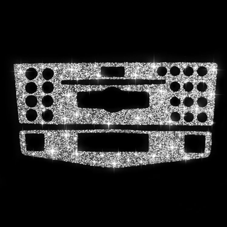 For Mercedes-Benz C-class W204 2007-2010 Car Central Control Panel B Diamond Decorative Sticker, Left and Right Drive by buy2fix