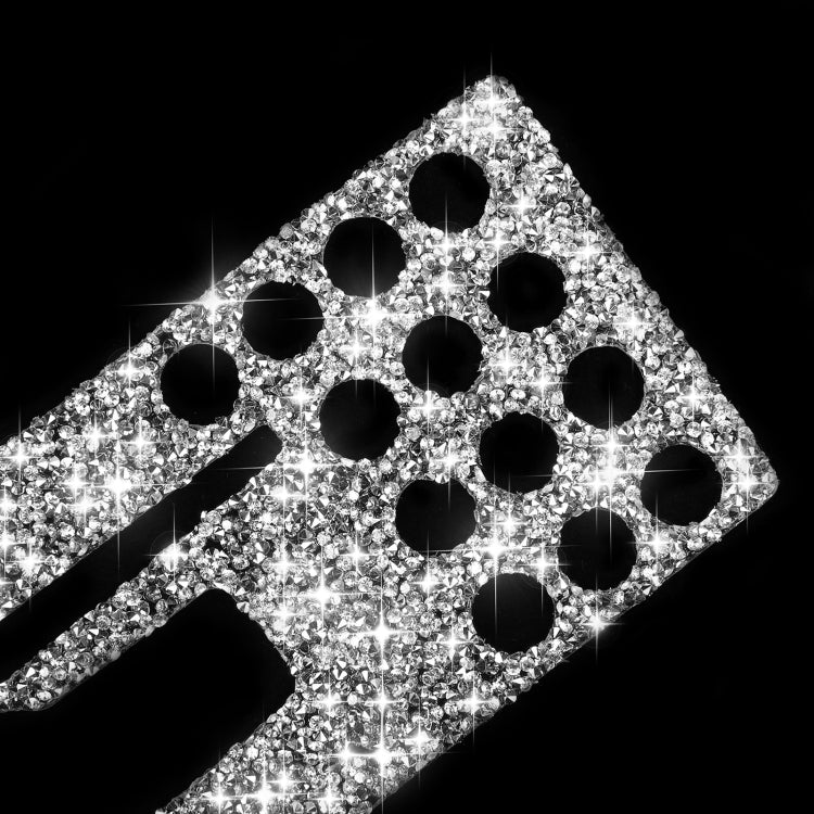 For Mercedes-Benz C-class W204 2007-2010 Car Central Control Panel C Diamond Decorative Sticker, Left and Right Drive by buy2fix