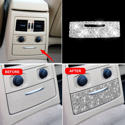 For BMW 3 Series E90 / E92 2005-2012 Car Rear Seat Aircondition Diamond Decorative Sticker by buy2fix