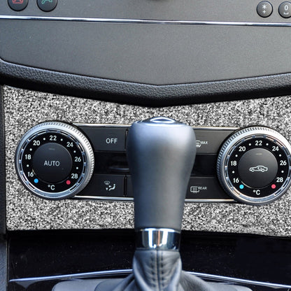 For Mercedes-Benz C-class W204 2007-2010 Car AC Panel D Diamond Decorative Sticker, Left and Right Drive by buy2fix