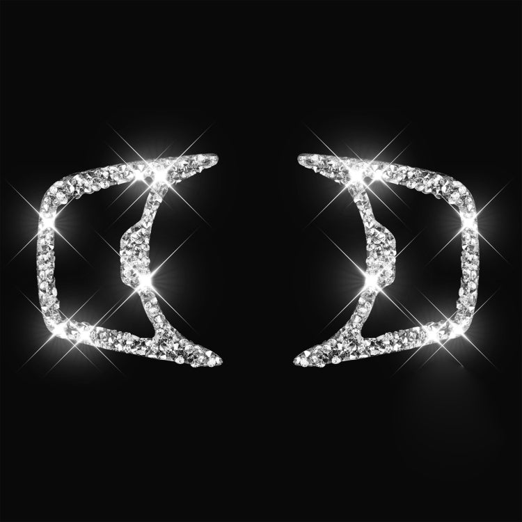 For Ford Mustang 2015-2020 Car Headlight Diamond Decoration Sticker, Left and Right Drive by buy2fix