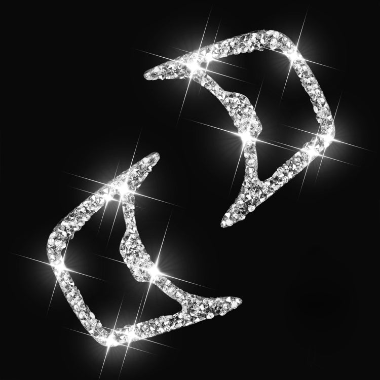 For Ford Mustang 2015-2020 Car Headlight Diamond Decoration Sticker, Left and Right Drive by buy2fix