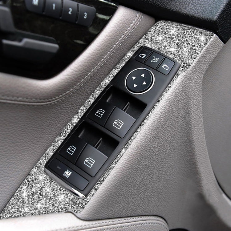 For Mercedes-Benz C-class W204 2007-2013 Car Window Lift Diamond Decorative Sticker, Left Drive by buy2fix