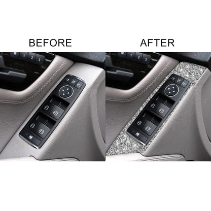 For Mercedes-Benz C-class W204 2007-2013 Car Window Lift Diamond Decorative Sticker, Left Drive by buy2fix