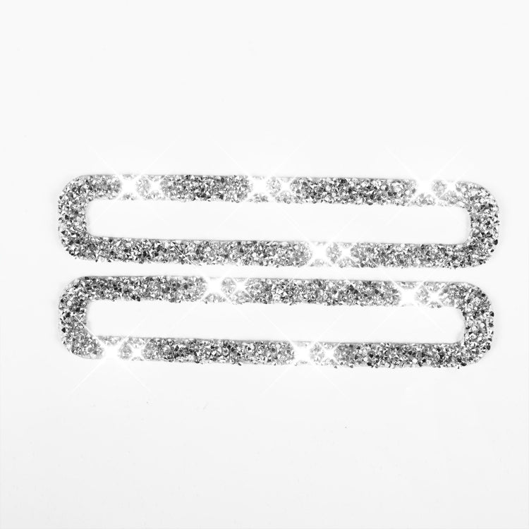 For Ford Mustang 2015-2020 Car Door Air Outlet Diamond Decoration Sticker, Left and Right Drive by buy2fix