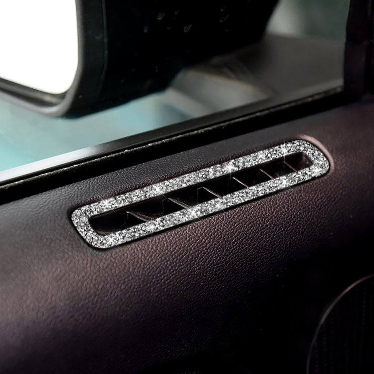 For Ford Mustang 2015-2020 Car Door Air Outlet Diamond Decoration Sticker, Left and Right Drive by buy2fix