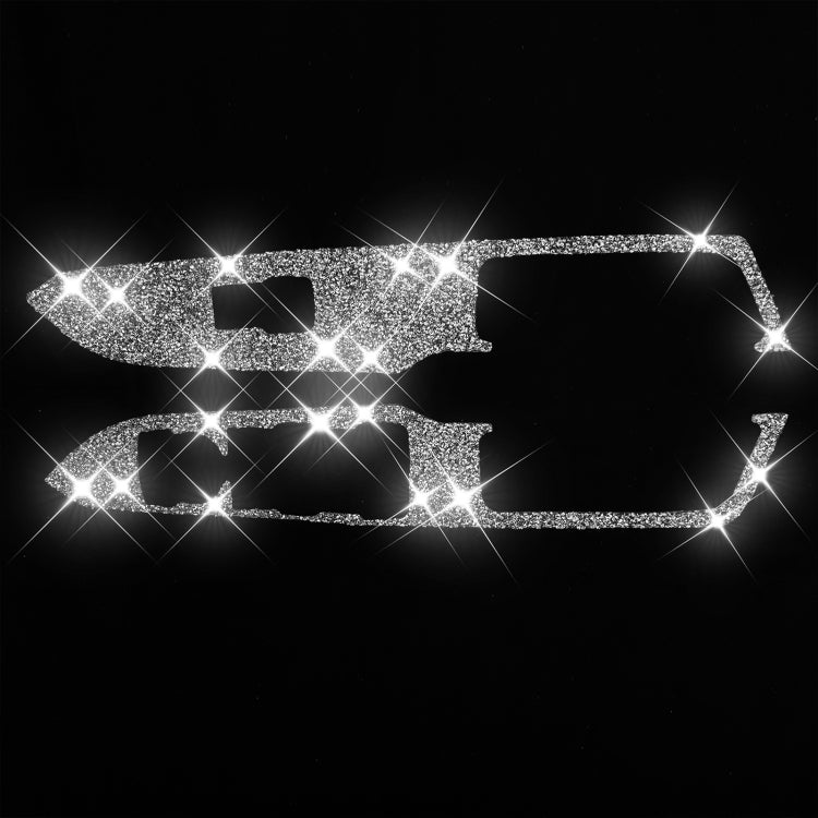 For Ford Mustang 2015-2020 Car Door Lift Panel A Diamond Decoration Sticker, Left Drive by buy2fix