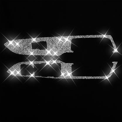 For Ford Mustang 2015-2020 Car Door Lift Panel A Diamond Decoration Sticker, Left Drive by buy2fix