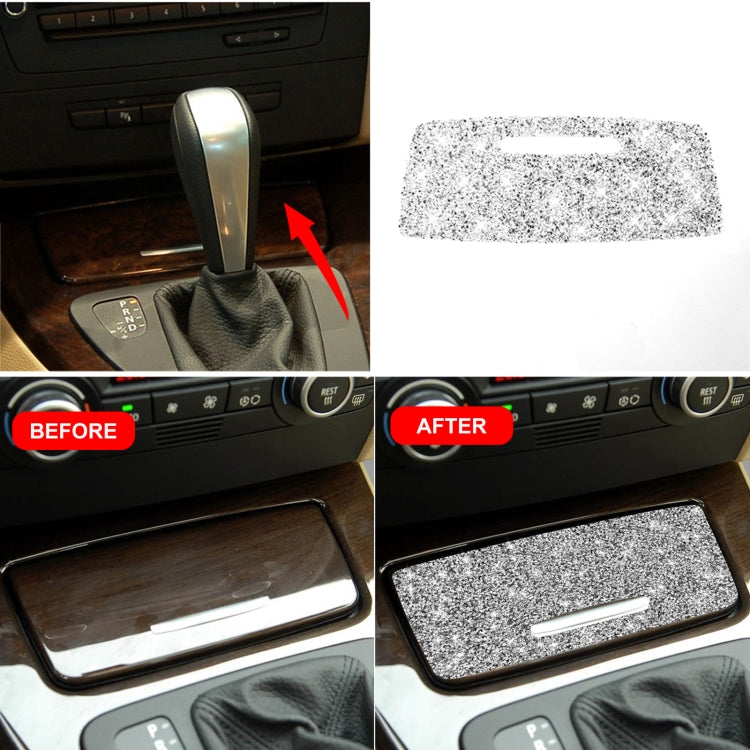 For BMW 3 Series E90 / E92 / E93 2005-2012 Car Ashtray Cover Diamond Decorative Sticker by buy2fix