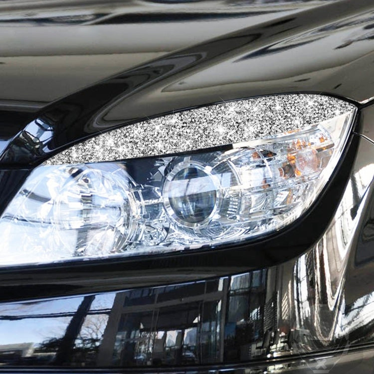 For Mercedes-Benz C-class W204 2008-2011 Car Light Eyebrow Diamond Decorative Sticker, Left and Right Drive by buy2fix