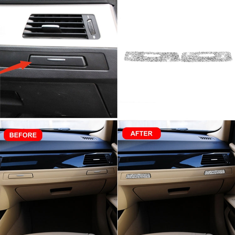 For BMW 3 Series E90 / E92 / E93 2005-2012 Car Passenger Side Center Control Hole Diamond Decorative Sticker by buy2fix