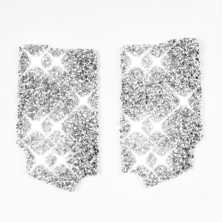 For Ford Mustang 2015-2020 Car Inner Door Bowl Panel Diamond Decoration Sticker, Left and Right Drive by buy2fix