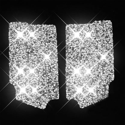 For Ford Mustang 2015-2020 Car Inner Door Bowl Panel Diamond Decoration Sticker, Left and Right Drive by buy2fix