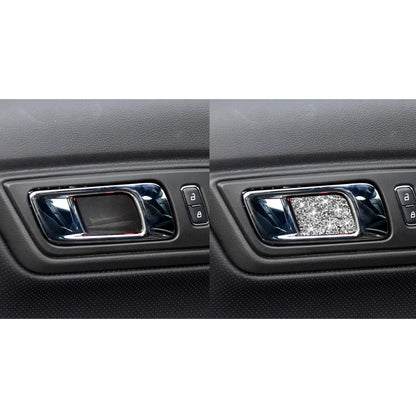 For Ford Mustang 2015-2020 Car Inner Door Bowl Panel Diamond Decoration Sticker, Left and Right Drive by buy2fix