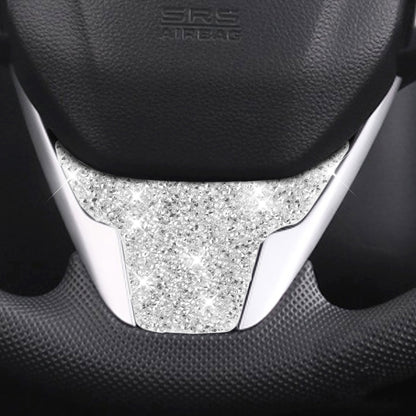 For Honda Civic 2016-2019 Car Steering Wheel Diamond Decorative Sticker, Left and Right Drive by buy2fix