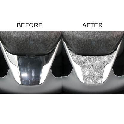 For Honda Civic 2016-2019 Car Steering Wheel Diamond Decorative Sticker, Left and Right Drive by buy2fix