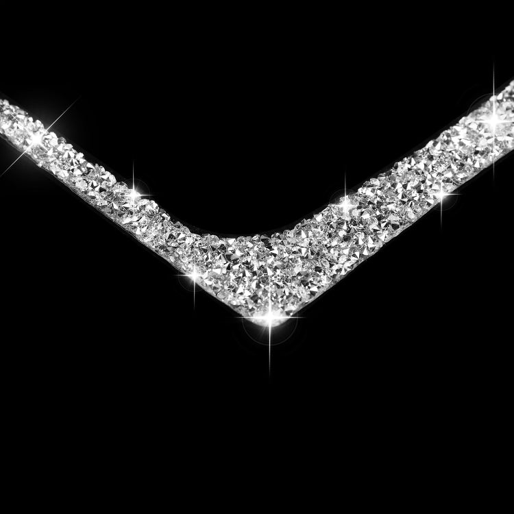 For Ford Mustang 2015-2020 Car Gear Shift Outer Ring Diamond Decoration Sticker, Left and Right Drive by buy2fix