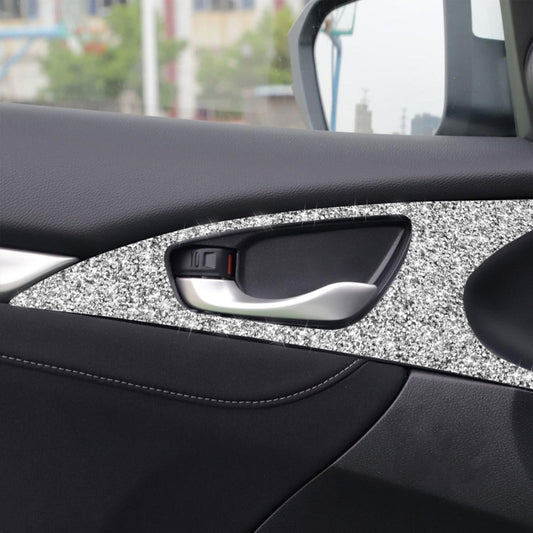 For Honda Civic 2016-2019 Car Inside Door Bowl Diamond Decorative Sticker, Left and Right Drive by buy2fix