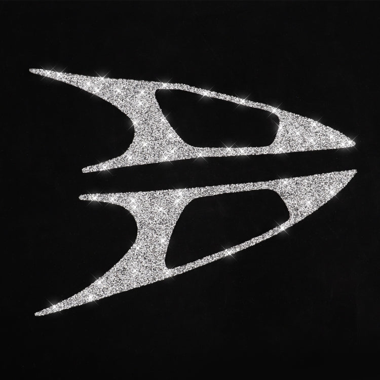 For Honda Civic 2016-2019 Car Inside Door Bowl Diamond Decorative Sticker, Left and Right Drive by buy2fix