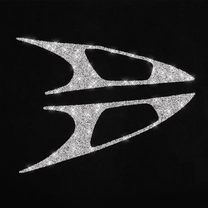 For Honda Civic 2016-2019 Car Inside Door Bowl Diamond Decorative Sticker, Left and Right Drive by buy2fix