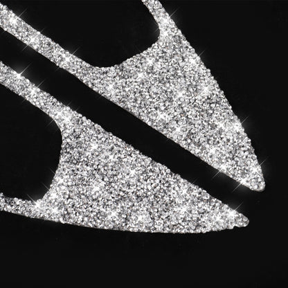 For Honda Civic 2016-2019 Car Inside Door Bowl Diamond Decorative Sticker, Left and Right Drive by buy2fix