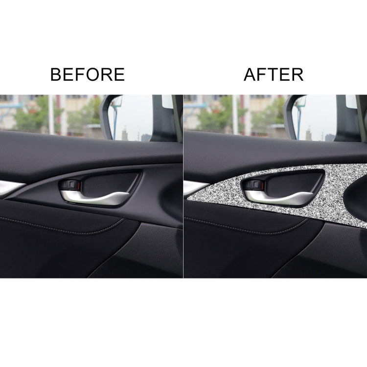 For Honda Civic 2016-2019 Car Inside Door Bowl Diamond Decorative Sticker, Left and Right Drive by buy2fix