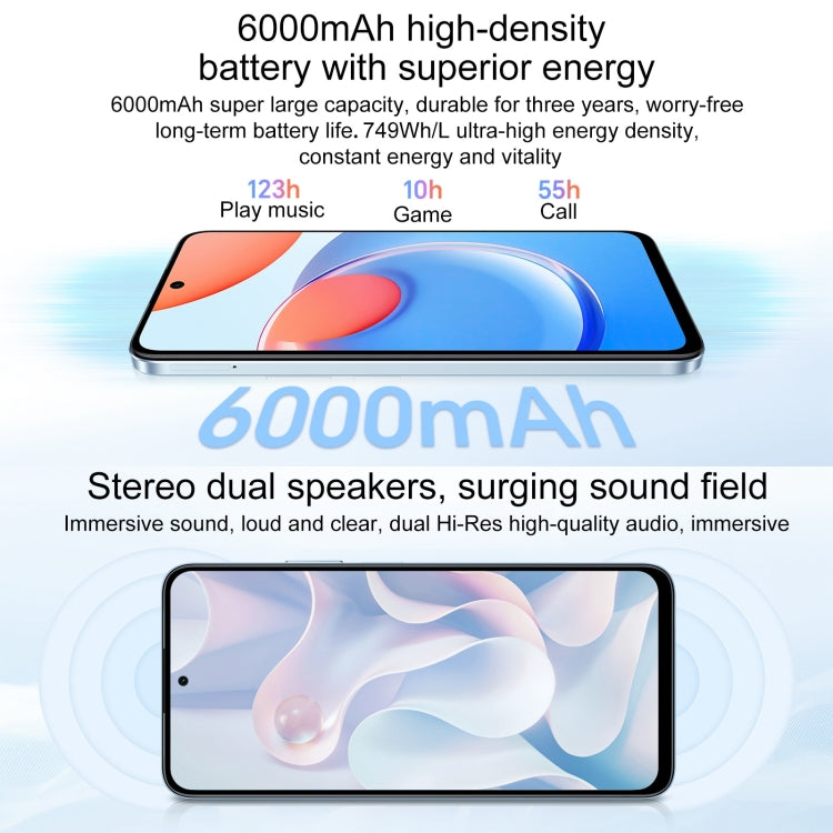 Honor Play8T, 12GB+256GB,  6.8 inch MagicOS 7.2 Dimensity 6080 Octa Core up to 2.4GHz, Network: 5G, OTG, Not Support Google Play(Green) - Honor by HONOR | Online Shopping UK | buy2fix