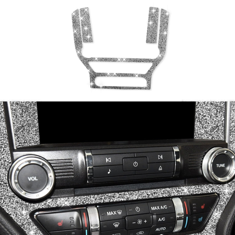 For Ford Mustang 2015-2020 Car Central Control Panel Diamond Decoration Sticker, Left and Right Drive by buy2fix