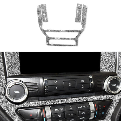 For Ford Mustang 2015-2020 Car Central Control Panel Diamond Decoration Sticker, Left and Right Drive by buy2fix