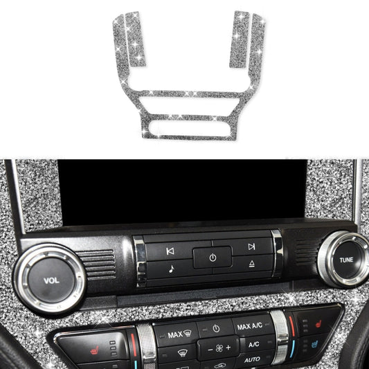 For Ford Mustang 2015-2020 Car Central Control Panel Diamond Decoration Sticker, Left and Right Drive by buy2fix