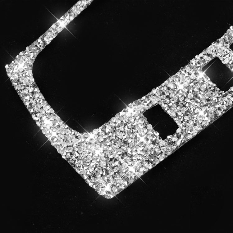 For Honda Civic 2016-2019 Car Gear Button Frame Diamond Decorative Sticker, Left-hand Drive by buy2fix