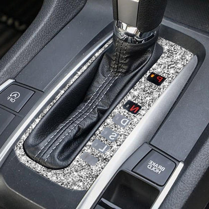 For Honda Civic 2016-2019 Car Gear Button Frame Diamond Decorative Sticker, Right-hand Drive by buy2fix
