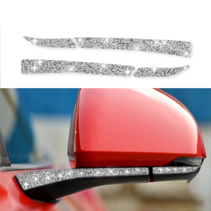 For Ford Mustang 2015-2020 4pcs Car Rearview Mirror Diamond Decoration Sticker, Left and Right Drive by buy2fix
