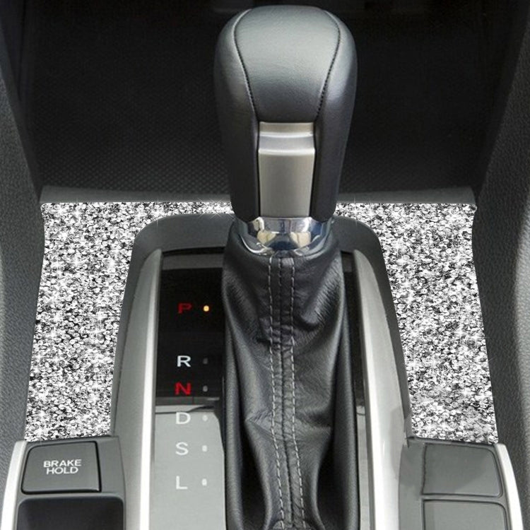 For Honda Civic 2016-2019 Car Gear Panel Diamond Decorative Sticker, Left and Right Drive by buy2fix