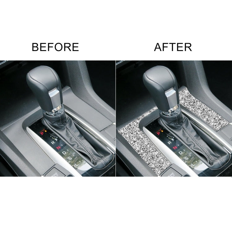 For Honda Civic 2016-2019 Car Gear Panel Diamond Decorative Sticker, Left and Right Drive by buy2fix