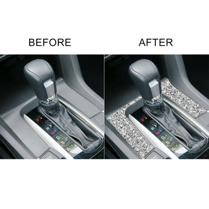 For Honda Civic 2016-2019 Car Gear Panel Diamond Decorative Sticker, Left and Right Drive by buy2fix