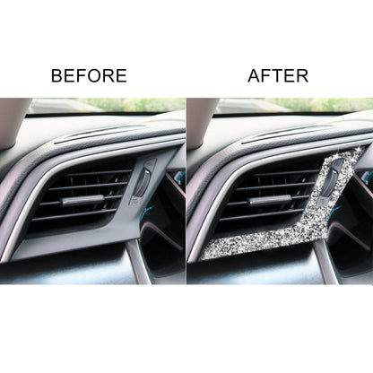 For Honda Civic 2016-2019 Car Left and Right Air Outlets Diamond Decorative Sticker, Left-hand Drive by buy2fix