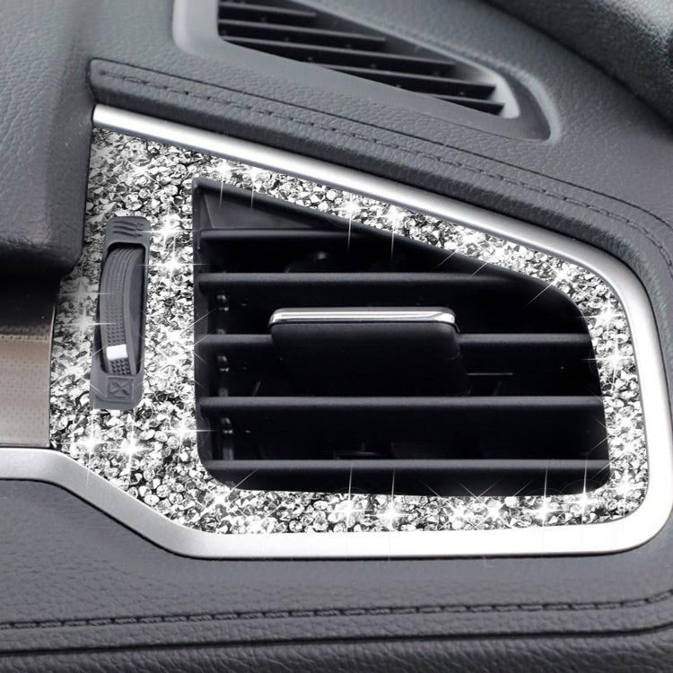 For Honda Civic 2016-2019 Car Left and Right Air Outlets Diamond Decorative Sticker, Right-hand Drive by buy2fix