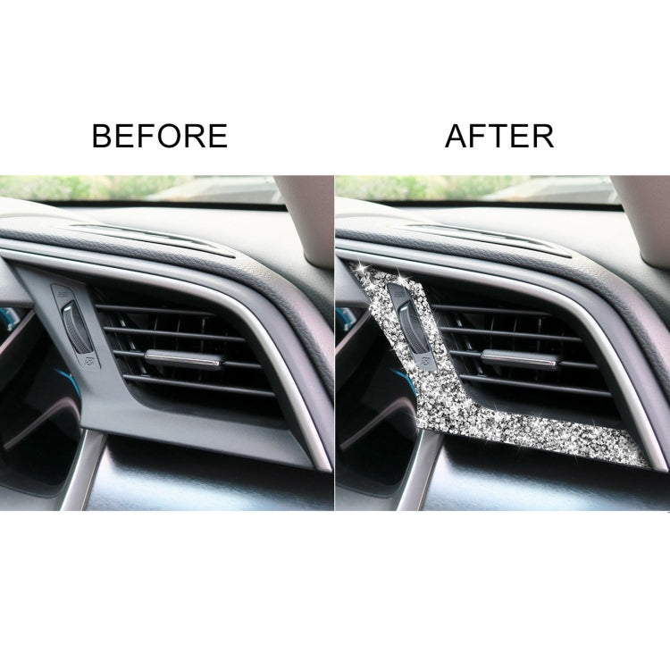 For Honda Civic 2016-2019 Car Left and Right Air Outlets Diamond Decorative Sticker, Right-hand Drive by buy2fix