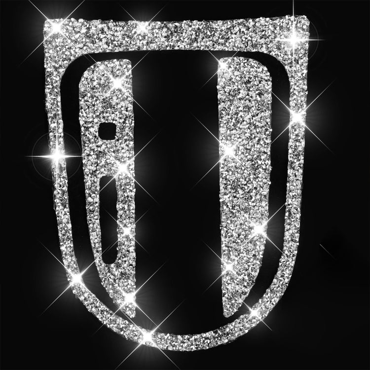 For Ford Mustang 2015-2020 3pcs Car Gear Shift Outer Ring Diamond Decoration Sticker, Left Drive by buy2fix