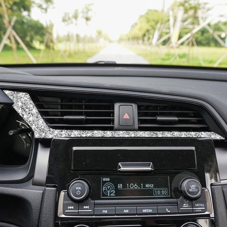 For Honda Civic 2016-2019 Car Central Control Air Outlets Below Diamond Decorative Sticker, Left-hand Drive by buy2fix