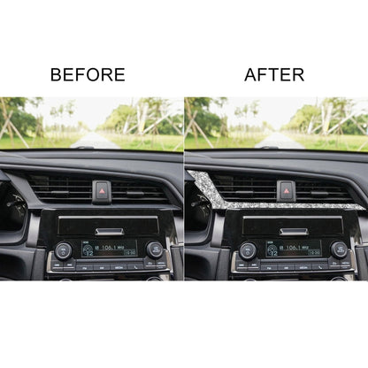 For Honda Civic 2016-2019 Car Central Control Air Outlets Below Diamond Decorative Sticker, Left-hand Drive by buy2fix