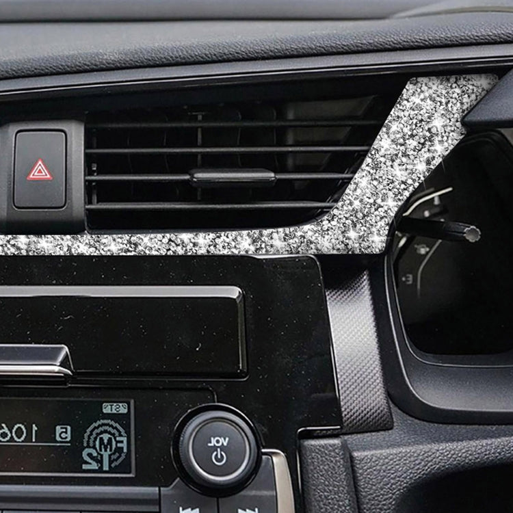 For Honda Civic 2016-2019 Car Central Control Air Outlets Below Diamond Decorative Sticker, Right-hand Drive by buy2fix