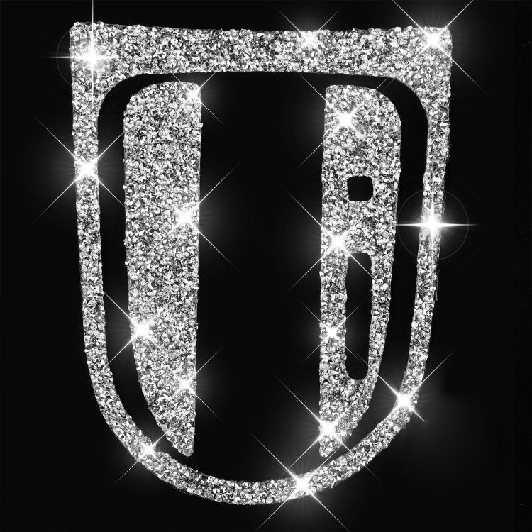 For Ford Mustang 2015-2020 3pcs Car Gear Shift Outer Ring Diamond Decoration Sticker, Right Drive by buy2fix