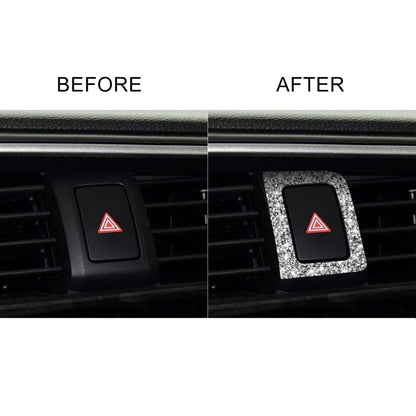 For Honda Civic 2016-2019 Car Warning Light Frame Diamond Decorative Sticker, Left-hand Drive by buy2fix